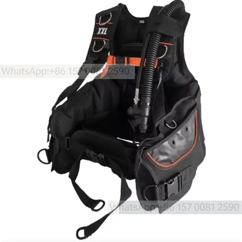 Diving BCD Buoyancy Vest with Counterweight, Quick-release Adjuster, Inflatable Vest, Back Jacket, Cylinder
