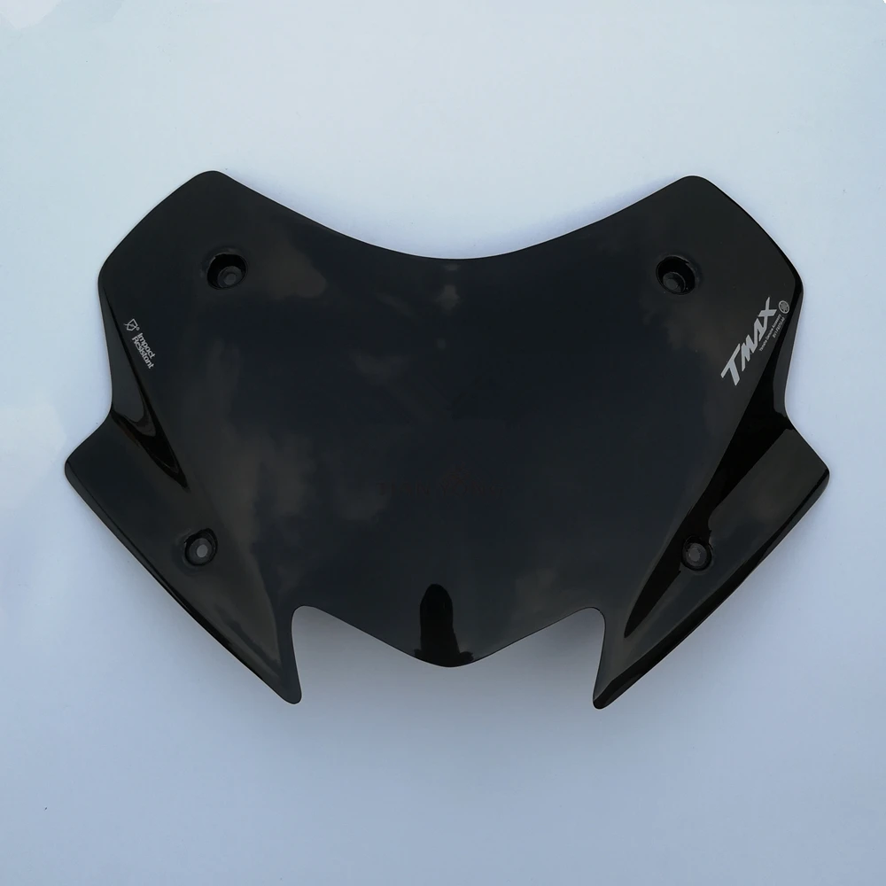 Black Bubble For Yamaha TMAX-530 TMAX 530 TMAX530 2017 2018 2019 Acrylic Wind Screen Motorcycle Windshield Windscreens