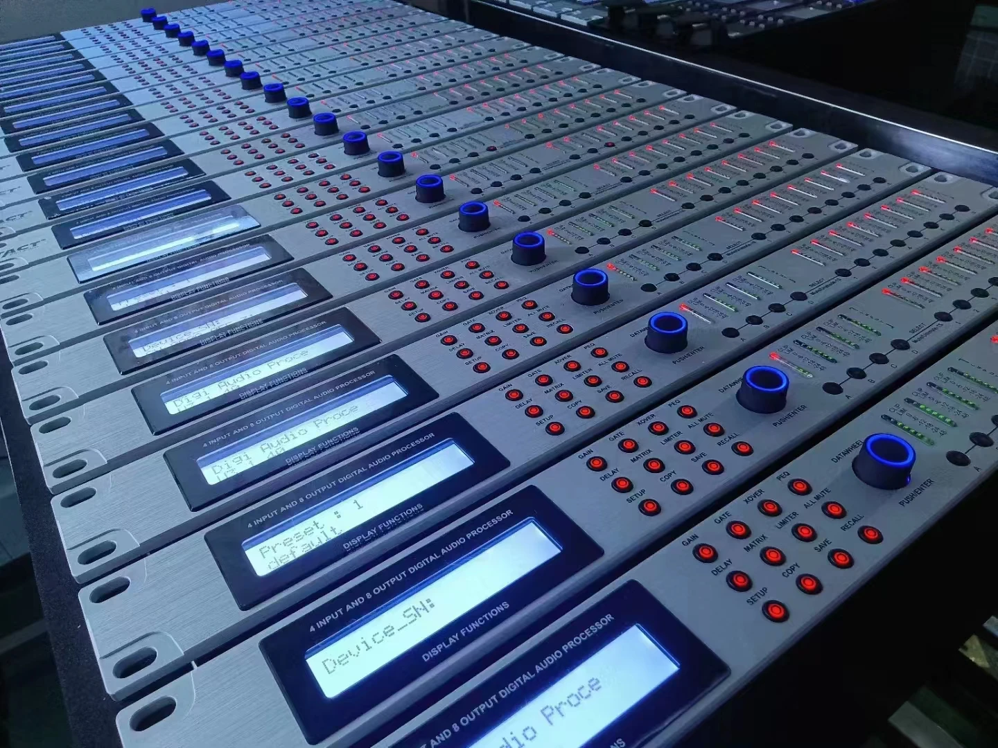 Lautsprechermanagementsystem PA2 Digitaler Audioprozessor 3 In 6 Out Audio Equalizer Bass Sound Prozessor Audio Nuoxun