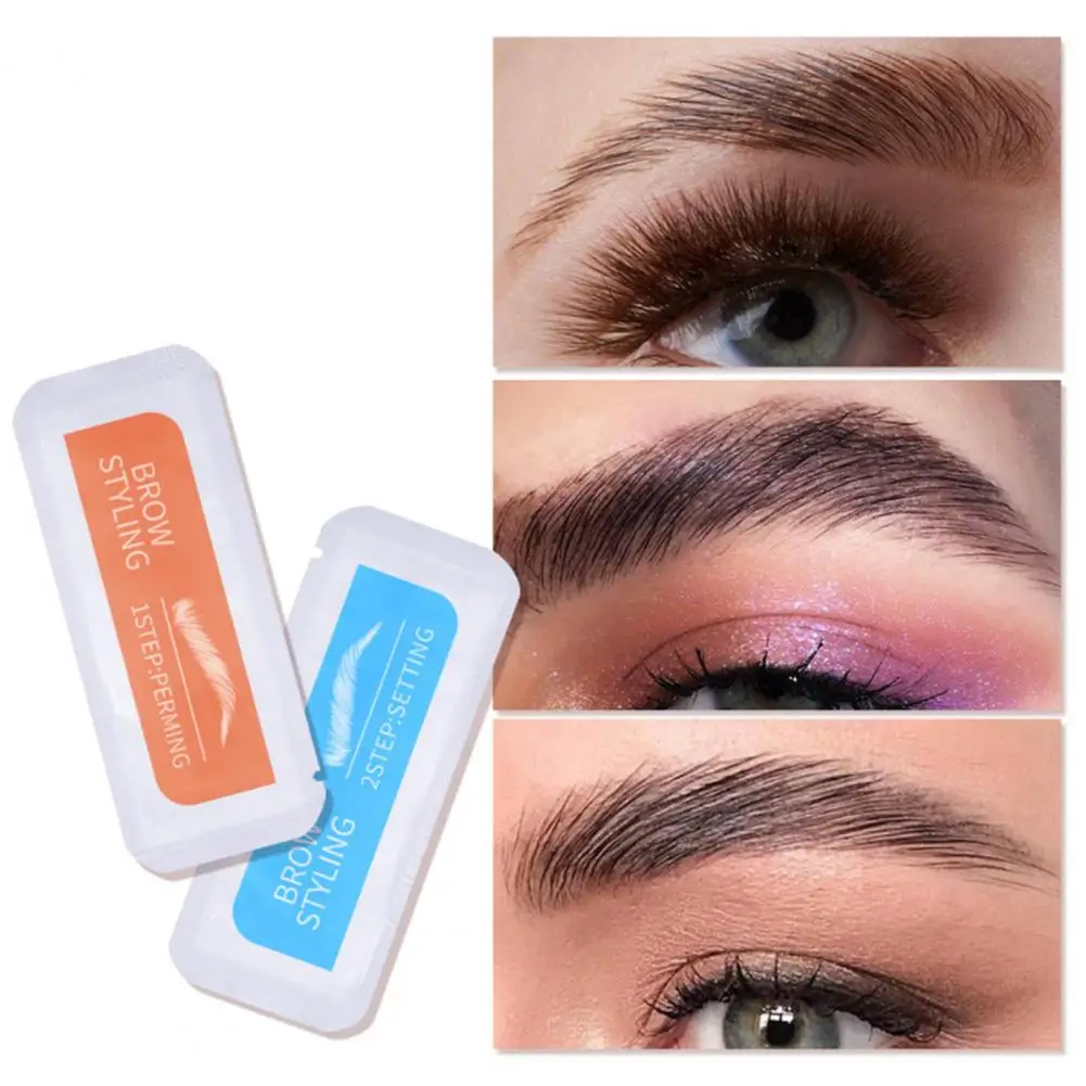 6g/Pouch Great Perfect Fuller Brows Styling Lamination Kit Gentle Sculpt Brows Gel DIY Eyebrow Lamination Kit for Beauty