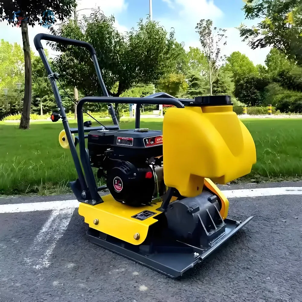Single Way Reversible Petrol Diesel Vibratory Ground Plate Compactor Earth Tamping Compactor for Asphalt Sand Cement Road
