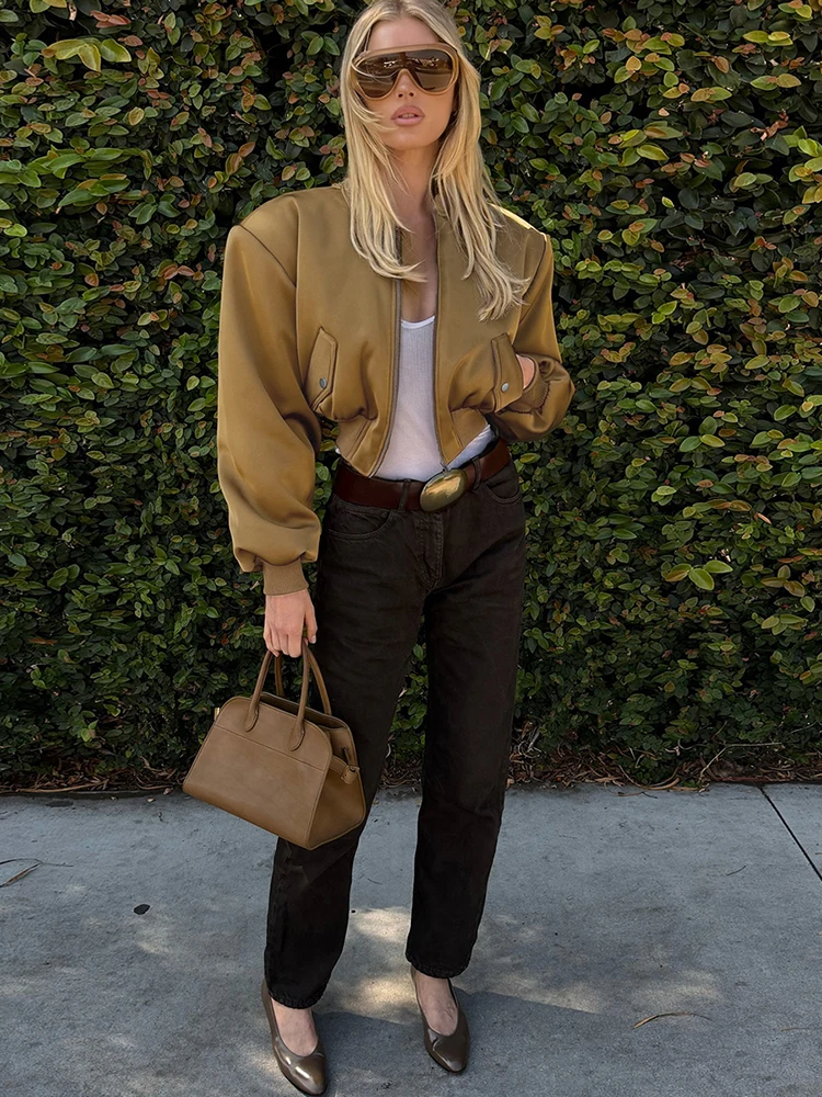 Kliou سترة عادية البريدي سترة المرأة الخريف نمط جديد كم كامل جيب السرة يتعرض نحيل تمتد الشارع ملابس عصرية #5