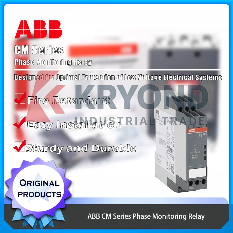 

ABB CM PFS.S CM PEF CM MPS.41S Phase Sequence Protection Relay Three Phase Monitoring Relay for Motor and Pump Control Panels