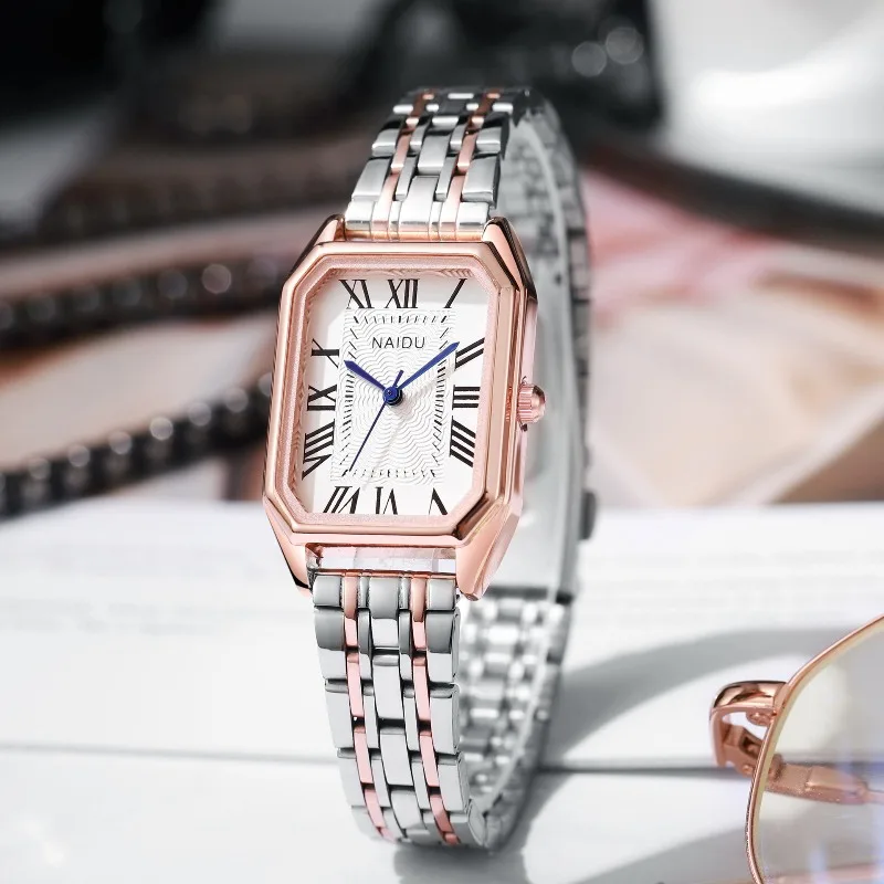 

Luxury Square Women Quartz Watch Fashion Roma Dial Ladies Wristwatch Reloj Mujer Girls Clock Gift (Without Box) Relogio Feminino