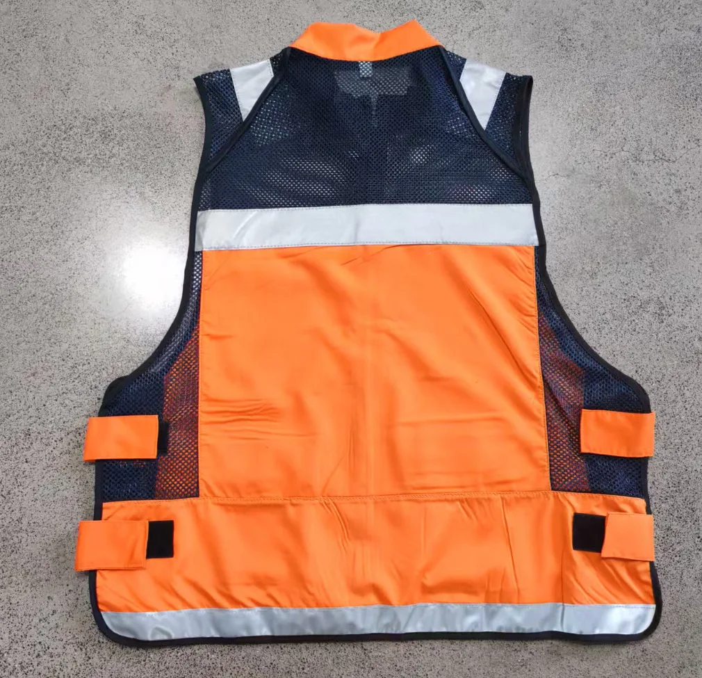 AYGHK Reflektierende Sicherheitsweste für Führungskräfte, geeignet für Radfahren, Autofahren, Verkehr, Baustellen, fluoreszierende Weste mit Clip – Detail 25