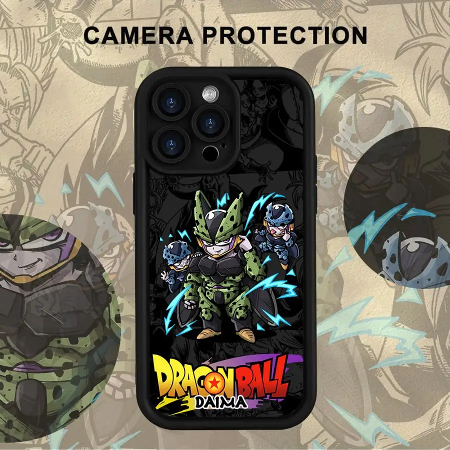 เคสโทรศัพท์มือถือลายดราก้อนบอล ซุนโกฮัง สำหรับ iPhone 15 16 14 Plus XR 17 Air 13 12 11 Pro Max 16e XS Max แบบนิ่ม