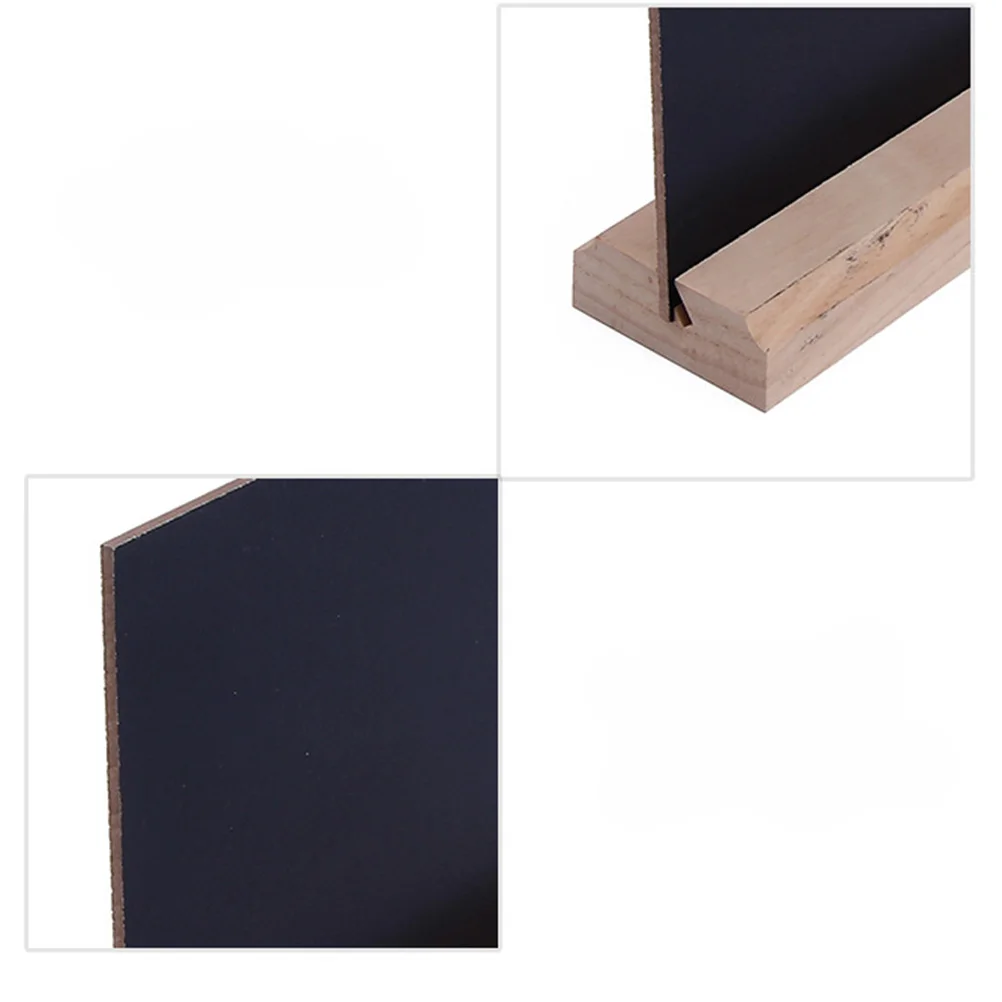 

Wooden Message Board Chalk Guest Chalkboard Small Dining Room Table Decor Tabletop Blackboard Mini with Stand