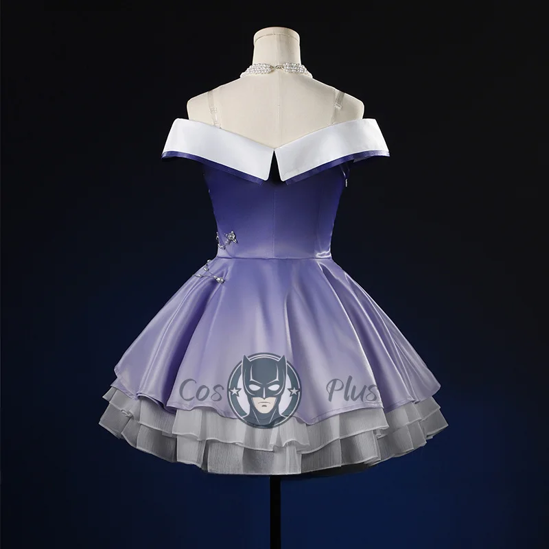 الحب والفضاء العميق البطلة تأثيري حلي شعر مستعار فستان قلادة بروش الدعائم مجموعة كاملة الزي للنساء فتاة أقرب لا تزال هالوين #4