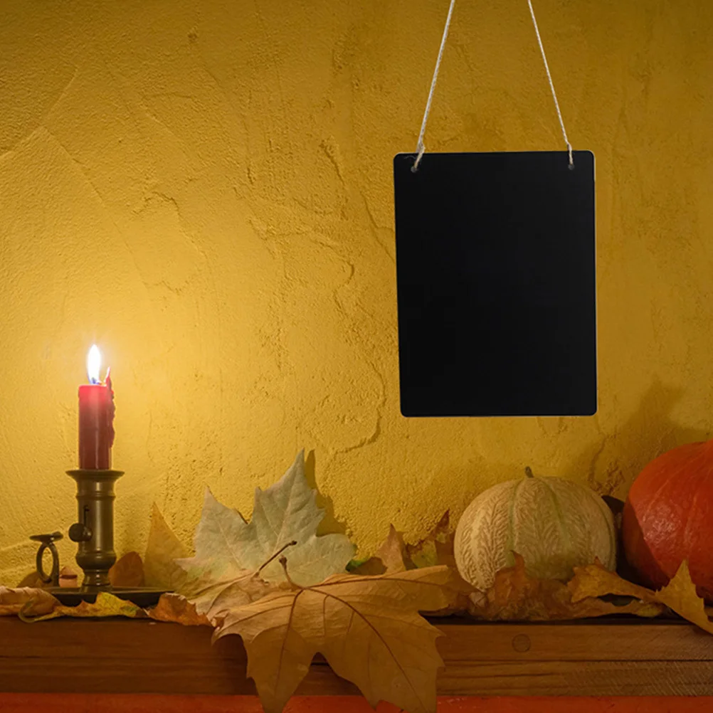 2 قطعة سبورة خشبية صغيرة مزدوجة الجوانب سبورة معلقة للاستخدام المنزلي والمكتب والمطعم سبورة صغيرة #1