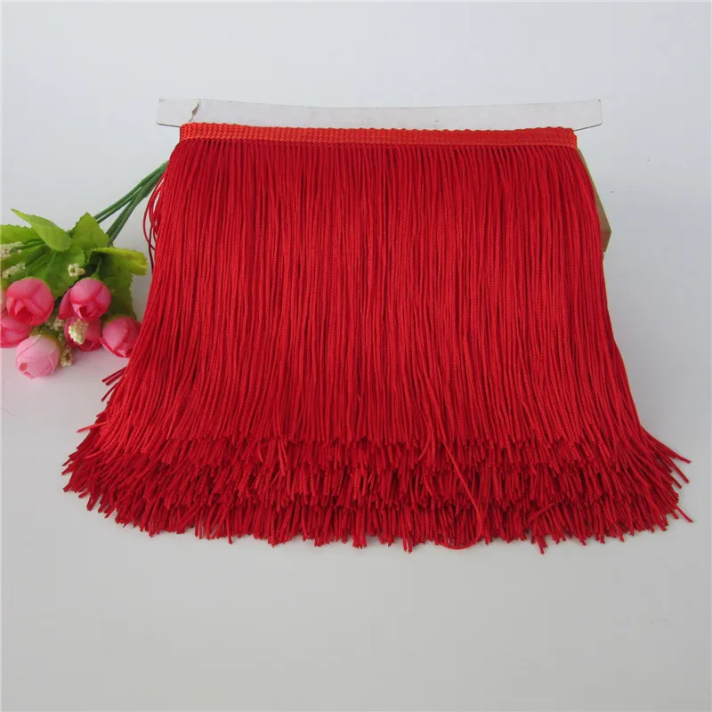 10Yard Lace Fringe Trim Tassel Fringe Trimming For DIY Latin Dress Stage Clothes Accessories Tassels Lace Ribbon FHL01