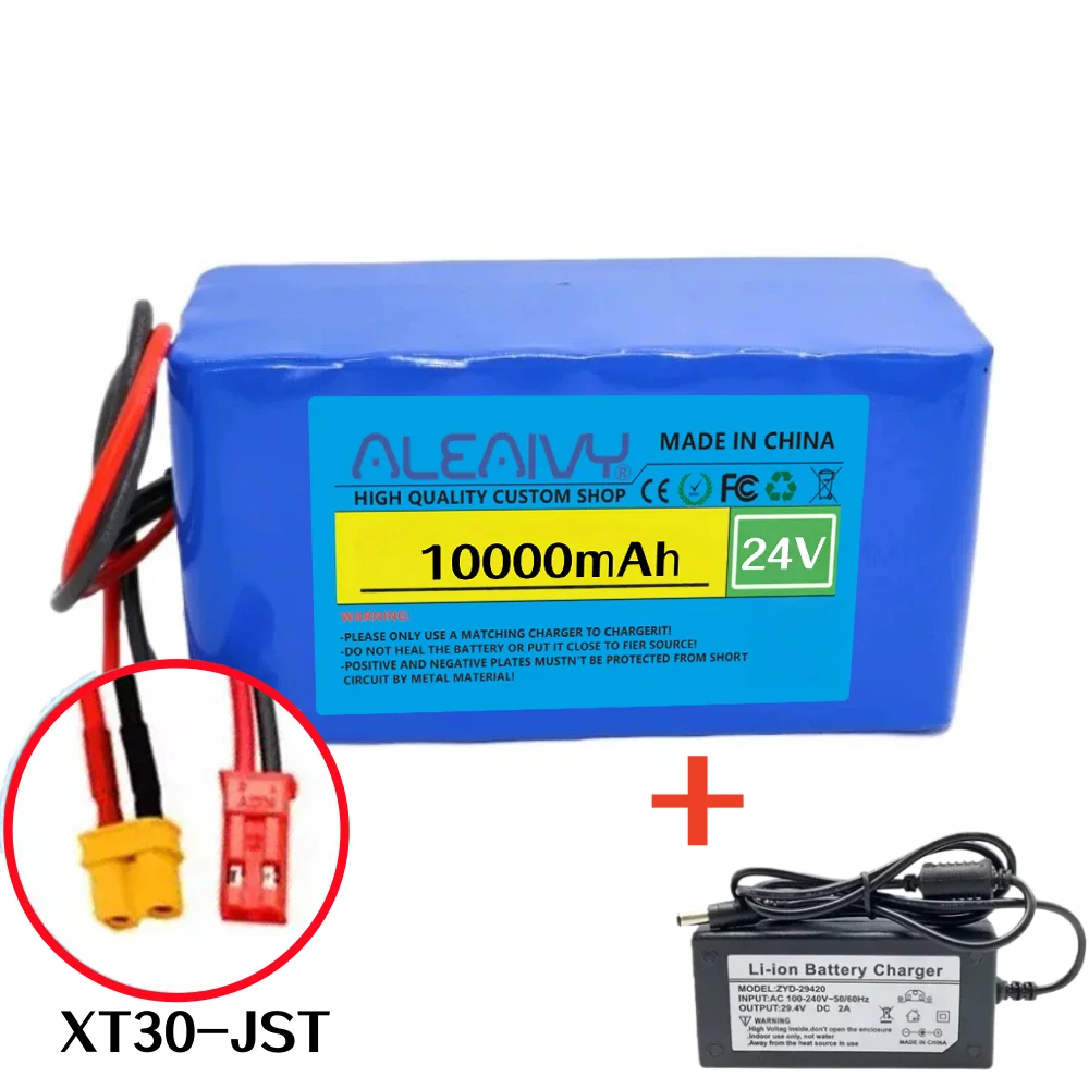 24V 10Ah 7S3P 18650 Oplaadbare Batterij BMS Bescherming 29.4V Geschikt voor Elektrische Scooter Rolstoel Mobiliteit speelgoedauto.