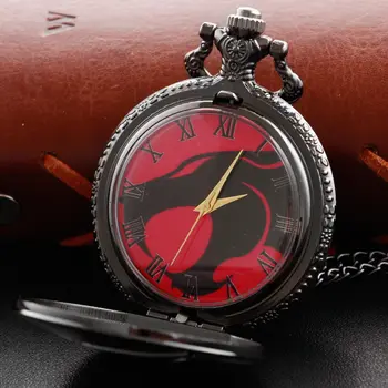 新款黑色英雄主題石英懷錶復古蒸氣龐克項鍊羅馬數位錶盤男女通用 XH3012 10 最佳銷售 超人手錶 - №7