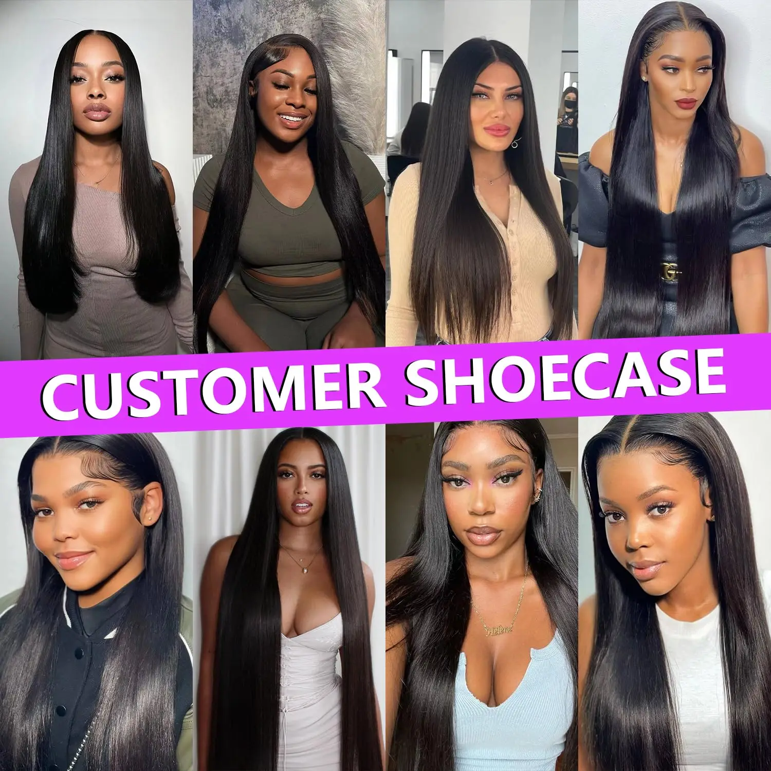 10A Straight Bundles Human Hair (22 24 26 28 Inches, Straight 2/3/4 Bundles) 100% Unprocessed Brazilian