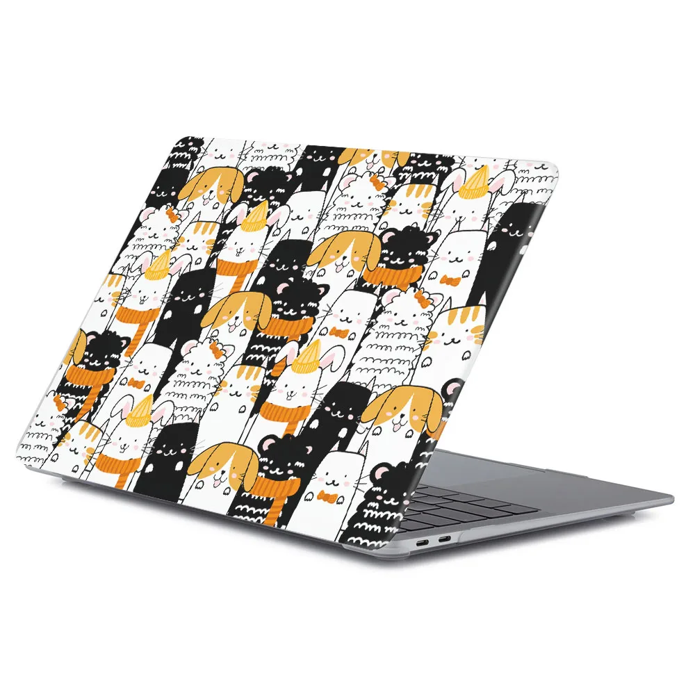 

Чехол для ноутбука MacBook Air 15 M4 2025, чехол M2 M3 A3241, жесткий корпус для MacBook Pro 14 M5 A3434, чехол с принтом животных