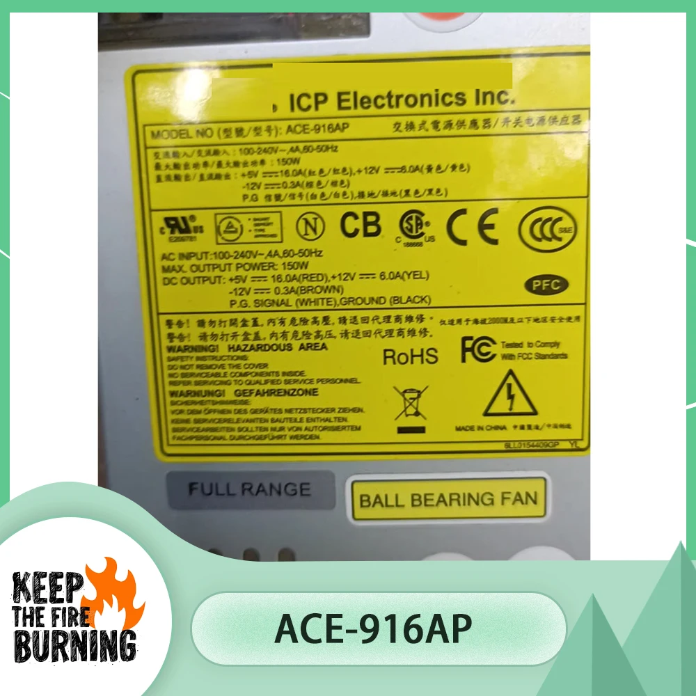 

For IEI Industrial Computer Power Supply ACE-916AP
