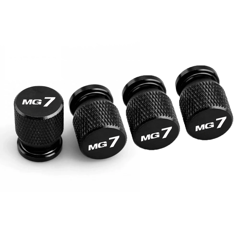 4PCS Car Wheel Tire Valve Caps Tyre Rim Stem Covers Car Dustproof Tire Cap for Morris Garages MG ZS HS GT MG3 MG6 MG7