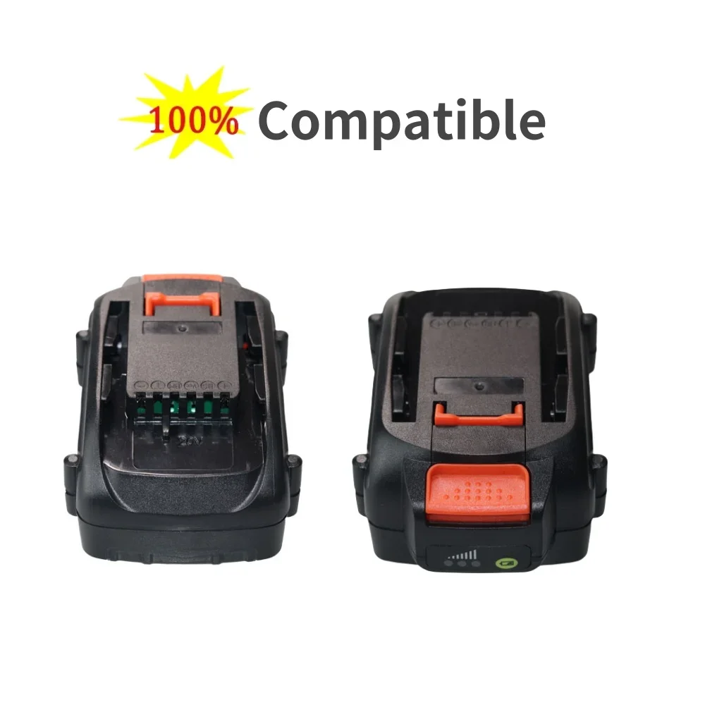 สำหรับ worx 20V 4.0/6.0/8.0ah แบตเตอรี่ไร้สายเครื่องมือสำรองแบตเตอรี่ WA3572 WX390 WA3553 WA3551 WX176 WX178แบตเตอรี่