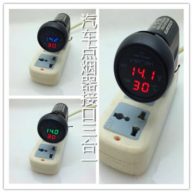 

Автомобильный USB-монитор зарядного устройства 12 В/24 В — дисплей напряжения и температуры для зарядки телефона