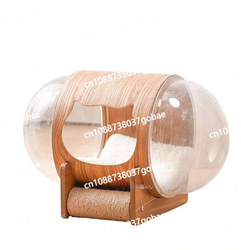 Cat House Transparant Cat Space Capsule Klimrek Nest Acryl
