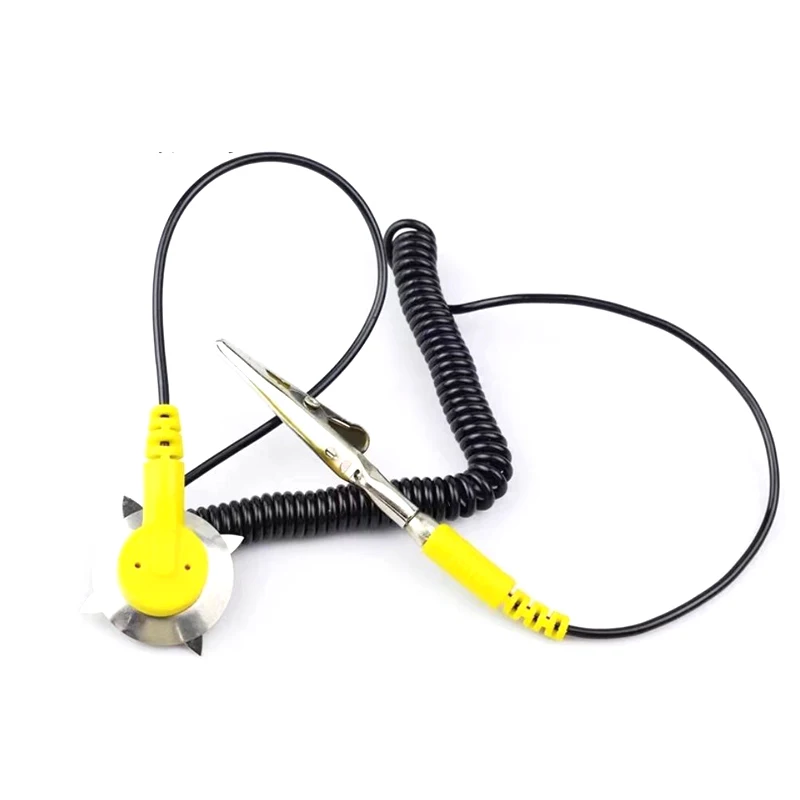 プロフェッショナル帯電防止 ESD グランドソケット L 型ソケットバナナプラグ ESD リストストラップ接地線静電気アースケーブル