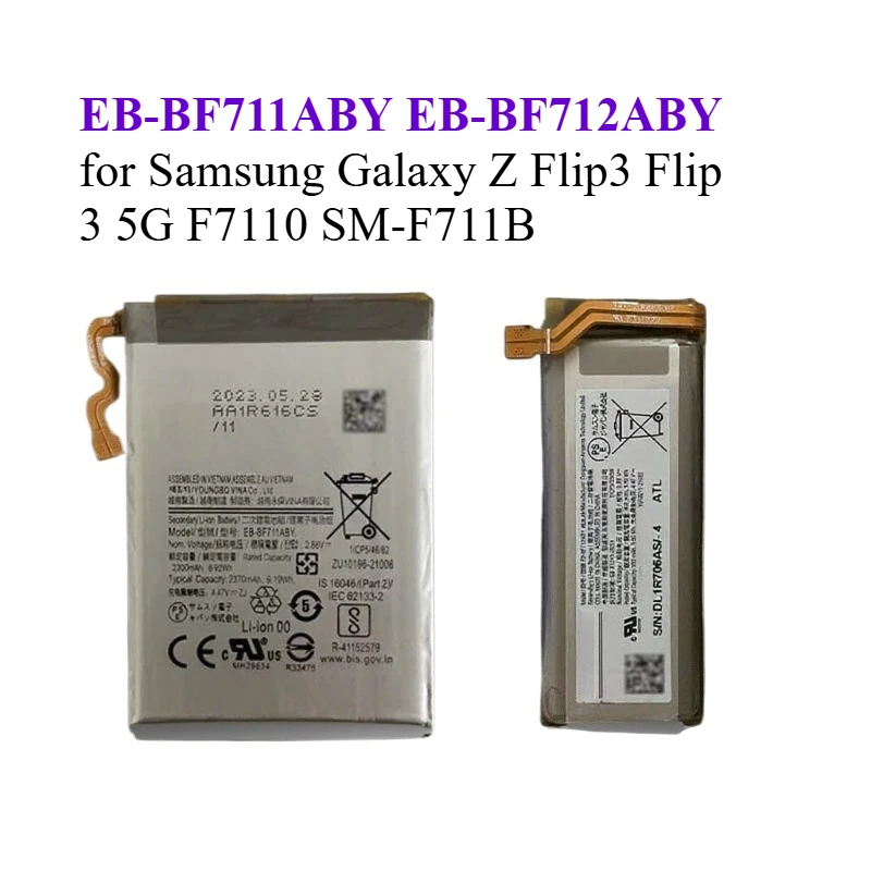 

Persistent standby battery EB-BF711ABY EB-BF712ABY for Samsung Galaxy Z Flip3 Flip 3 5G F7110 SM-F711B