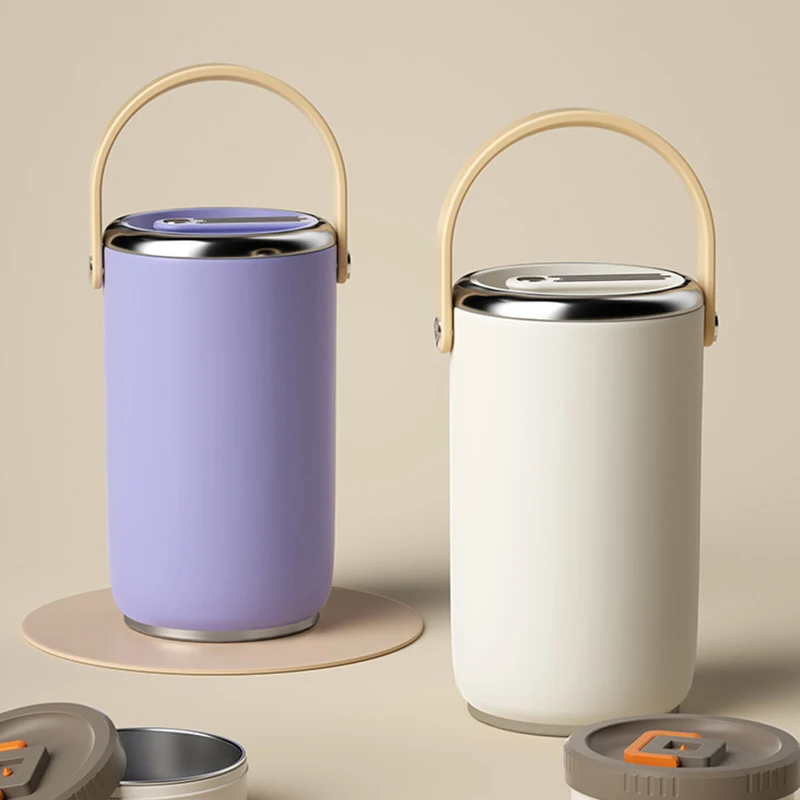 

Штабелируемая термобокс Bentos из нержавеющей стали 304, портативный ланч-бокс, вакуумное изолированное ведро для наружного кемпинга, офисного использования