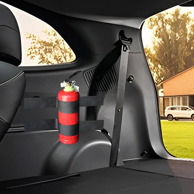 Trunk Car Universal Organizer Elastic Fixing Belt Universal Fire Extinguisher Mount Holder Heavy Duty Magic Tape Loop Strap