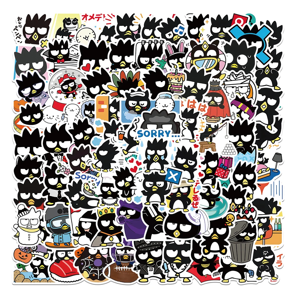 10/30/50/100PCS BADTZ-MARU Cute Anime Stickers DIY Snowboard Laptop Luggage Guitar Cool Waterproof Graffiti Sticker Decals Toy