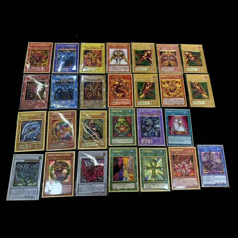 

Yu Gi Oh Blue-Eyes White Dragon Ritual Sanctuary DIY Color Three-dimensional Metal Card Anime Classics Game Collection Cards Toy