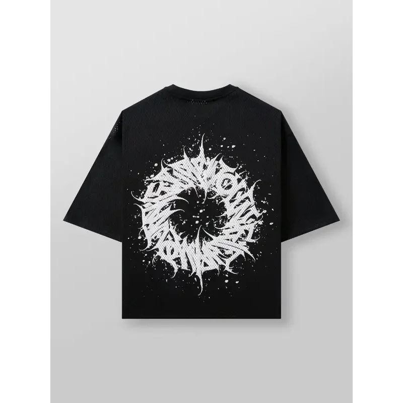 Men's summer new sports T-shirt, casual neck, fashionable, loose and comfortable sportswear, running shirt for men