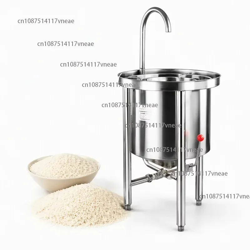 Stainless Steel Water Saving Rice Cleaner Washing Machine Rice Washer for Wheat Black Rice Red Bean Restaurant