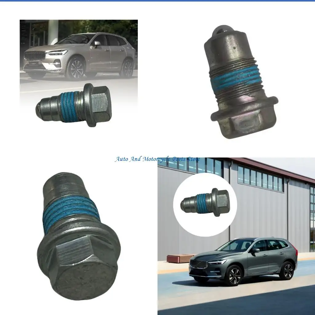 P9FD Carefully Designed Gear Case Drain Fastener ScrFor V40 Numerous Vehicle Models Smooth Installation Metal Finish 31325347