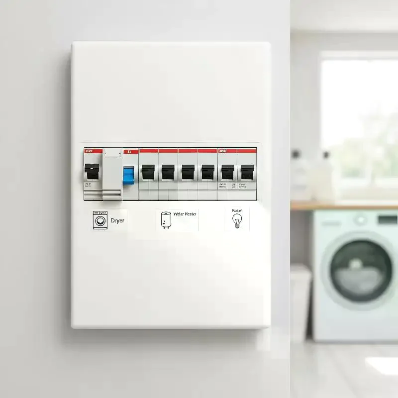 1/2/5 Sheets Electric Circuit Breaker Panel Label Decorative Sticker English Version Electric Box Self-adhesive Waterproof