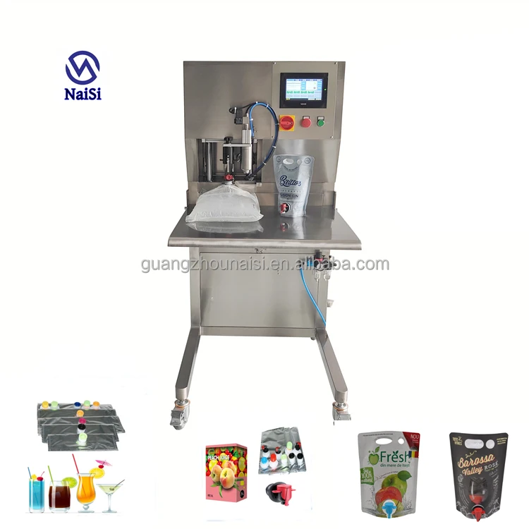 Double Heads BIB Filling Machine 100ml 500ml 1000ml Bags Plastic For Wine Juice Beverage Oil Alcohol Milk Pure Water Bag In Box