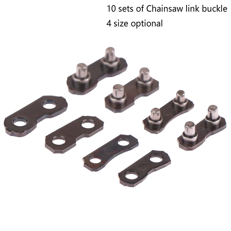 

10 Stainless Steel Chainsaw Chain Joiner Link Chain Joint For Joinning Saw 0.404" 0.325" 3/8LP Chains For Woodworking Chainsaw