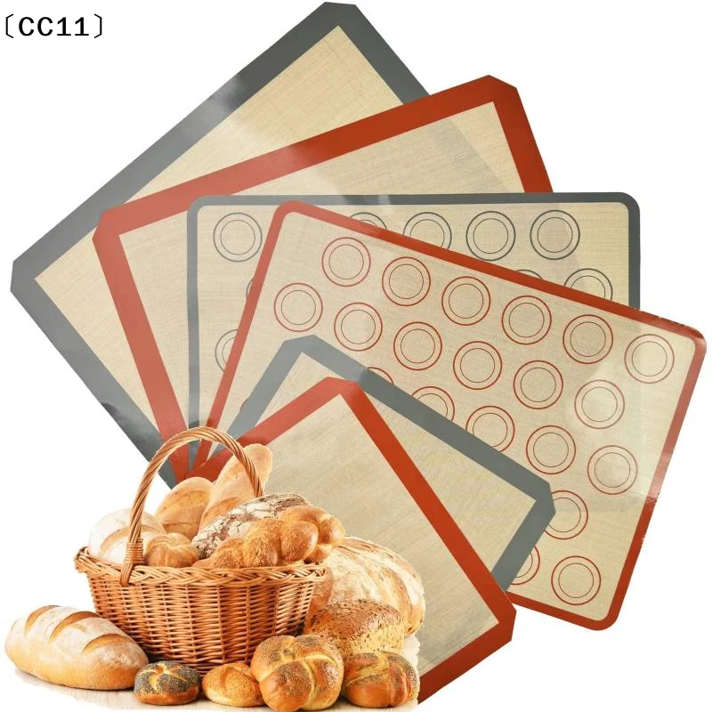 Food Grade Reusable Silicone Baking Mat Non Stick With Measurement Marks For Baking Macarons Cookies Pastries〔CC11〕