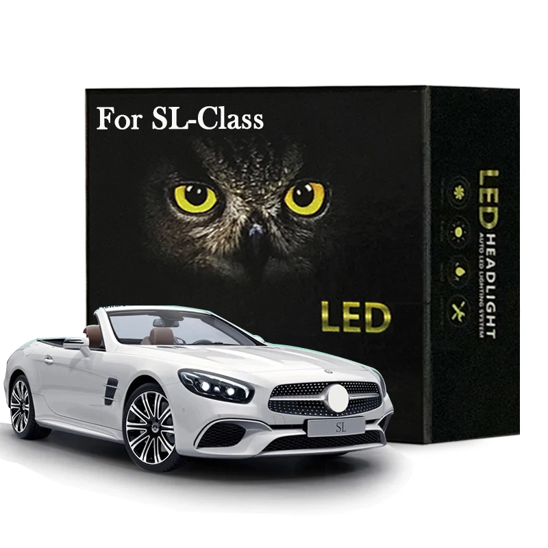 

14Pcs Led Interior Light Kit For Mercedes Benz SL Class R129 R230 SL300 SL350 SL500 1992-2011 LED Bulbs Canbus