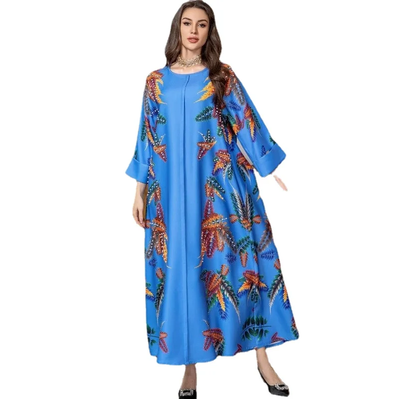 

African Dresses For Women Robe Africaine Dashiki Outfits Moroccan Kaftan Dubai Muslim Abaya Africa Clothing Long Maxi Dress