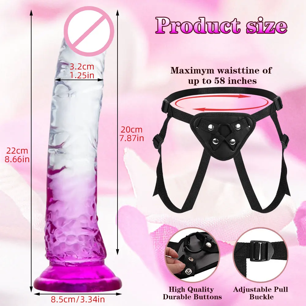 Harness Women Panties Realistic Penis Cock Strap-On Strapon Dildo With Suction Cup Dildo Belt Harness Sex Toys for Lesbian