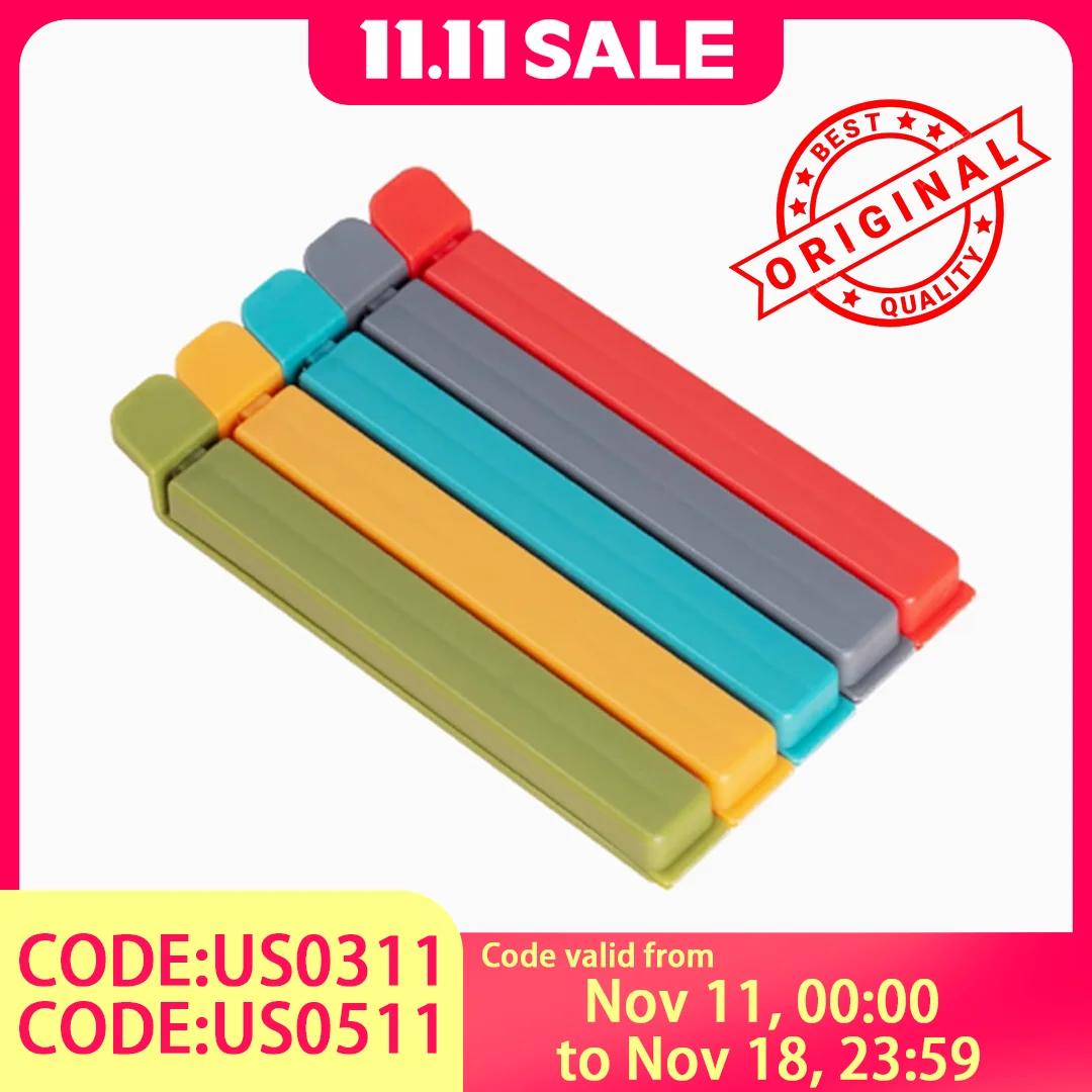 Snack Tea Bag Clip – PP Material, Moisture-Proof, Magnetic Design, Strong Grip, Dual Grooves