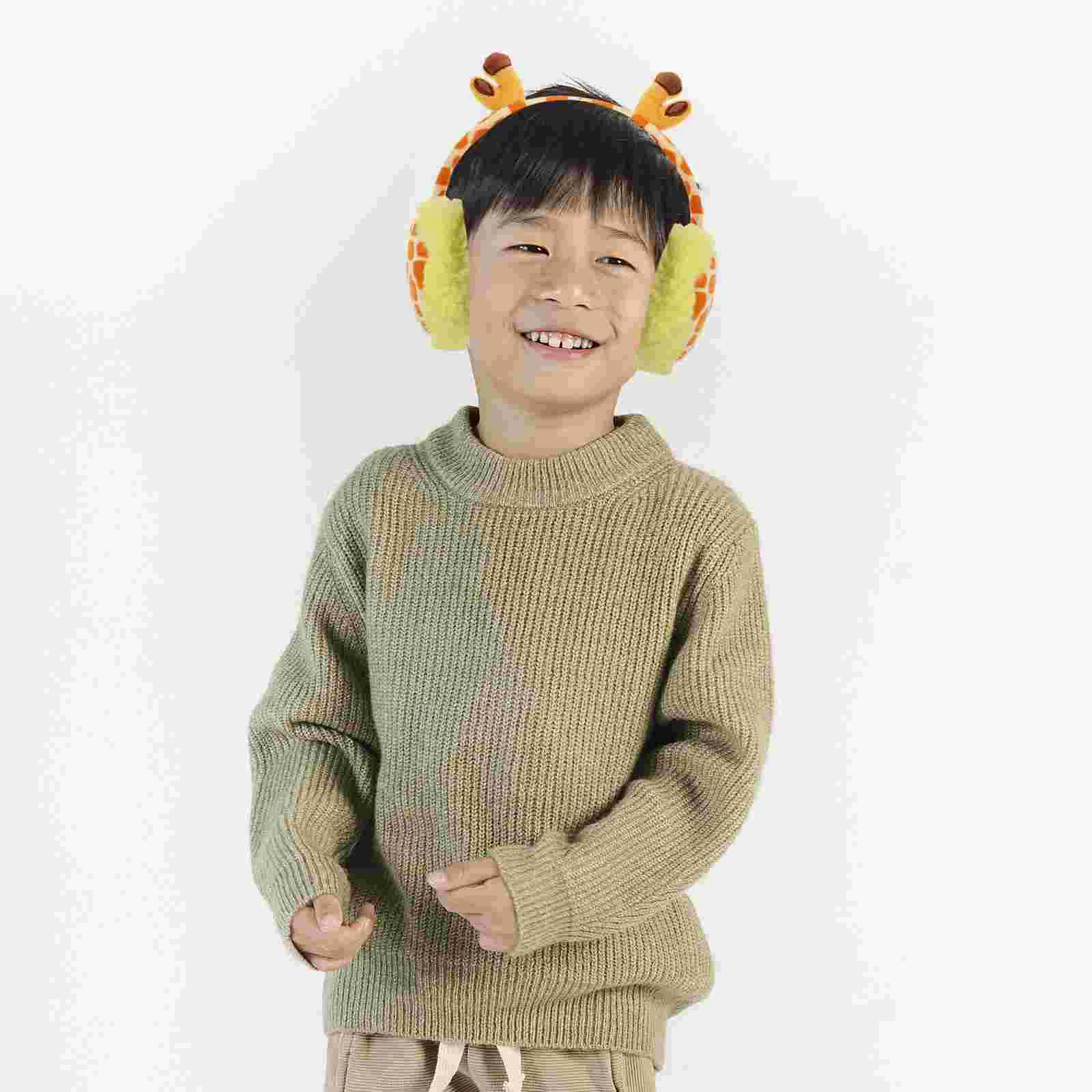 Niños para hombres niños diademas calentadores invierno lindo auricular niño