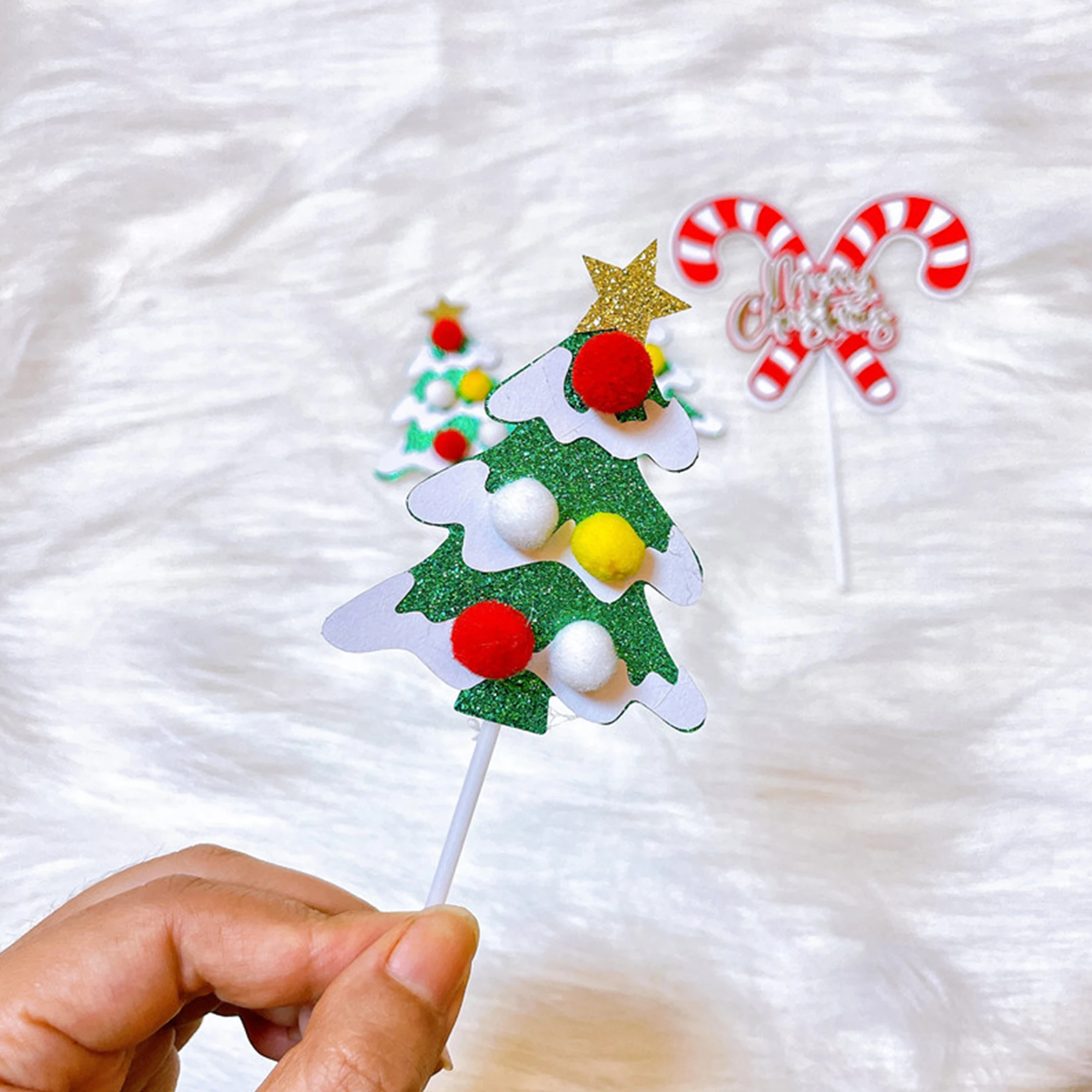 Weihnachtskuchen-Topper, neuer INS-Stil, Acryl, frohe Weihnachten, 2026, Neujahr, Kuchendekorationen für Kinder, 1. Weihnachten, Noel Navidad – Detail 5