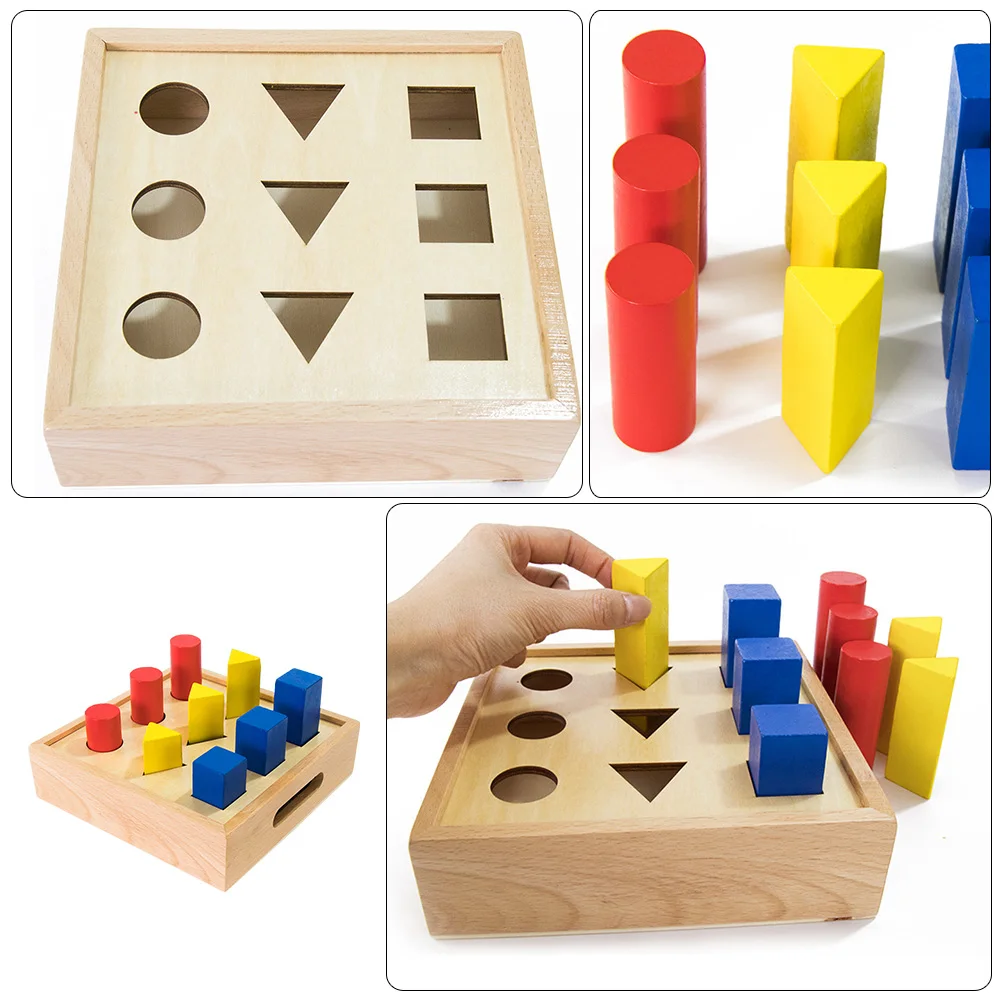 Geometría de educación temprana, juguetes geométricos profesionales, bloques de construcción, niños principales