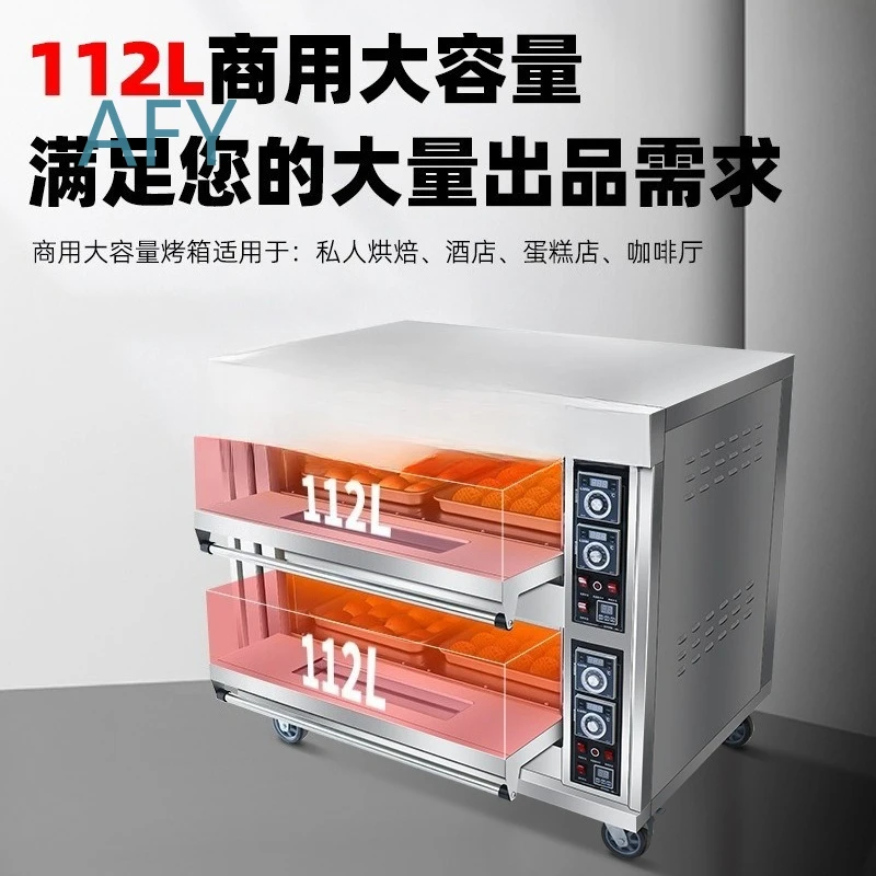 Electric Oven for Commercial Use Large Capacity Baking Oven for Cake Pizza One Two Three Layer Electric Gas Baking Box for