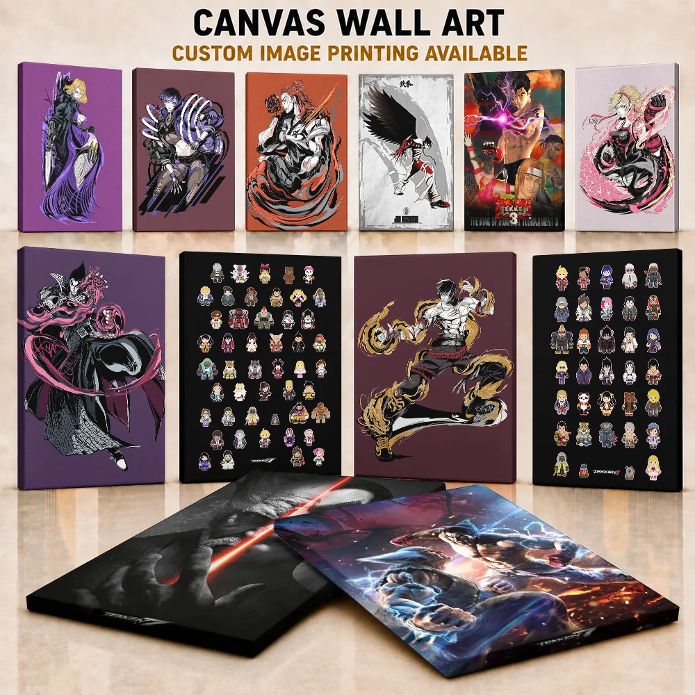 TEKKEN Game Canvas Posters Personalized Photo Martial Arts Theme Wall Art For Bedroom Or Entertainment Room Birthday Present