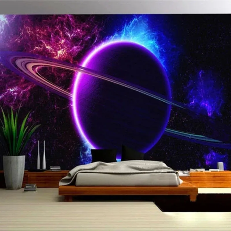 

Starry Sky Mural Universe Planet Art Wallpaper for Living Room Background Wall Paper Home Decor Bedroom Dining Room Wallpapers