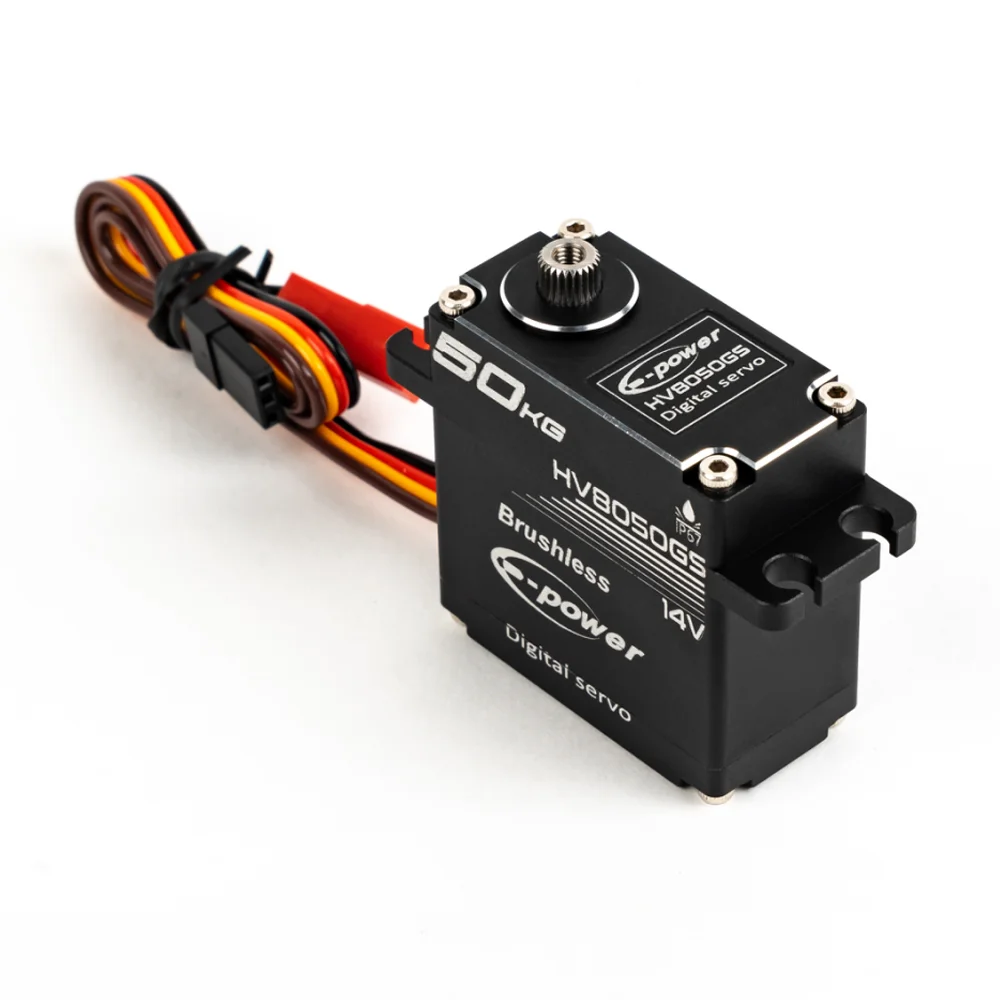 50KG Servo E-Power Waterproof BLS-HV8050GS 180°/270°/360° Aluminum Digital 14V HV Brushless  for 1/5 RC Car Truck Boat Parts