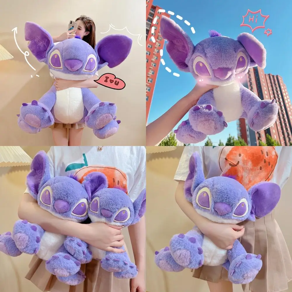 

Kawaii Plush Toy Stitch Purple Lilac Fluffy Stuffed Doll for Kids Birthday Gift Cute Amigurumi Baby Toy