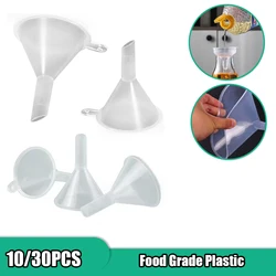 Funnel Household Kitchen Cooking Plastic Tool 10/30Pcs Wine Milk Mini Portable Oil Pot Funnel Perfume Bottling Accessories