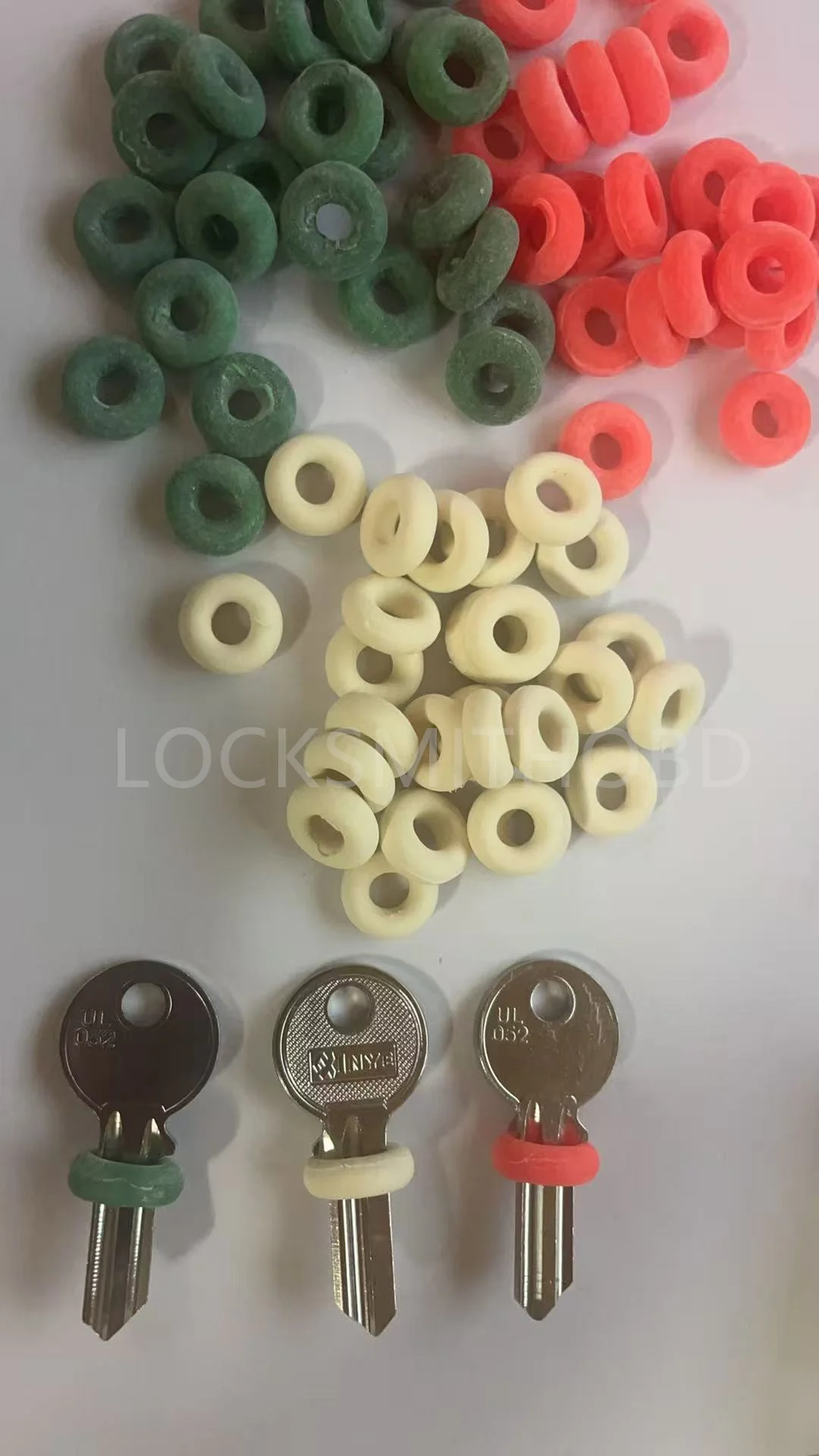 10PCS/lot Bump Key Bands Bag of Durable Security Key Bands for Locks Only Bands The Color Send out by Random
